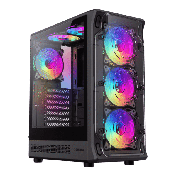 Gabinete Gamer Gamemax Starlight 2 AB Mid Tower ATX Vidrio Templado 6 Fans ARGB Negro - comprar en Córdoba | LobbyX