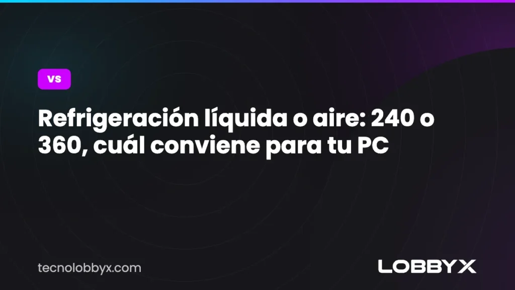 Refrigeración líquida o aire: 240 o 360, cuál conviene para tu PC